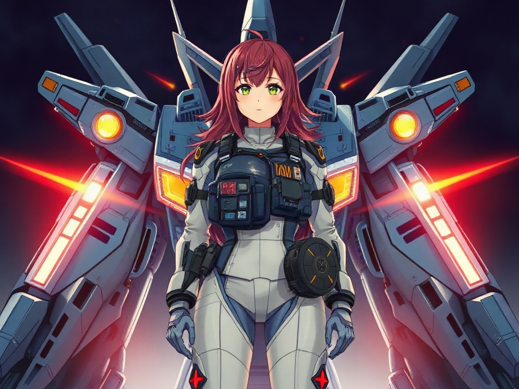 AI 王牌女機師提示詞範例：一鍵生成王牌女機師角色（附效果圖）
