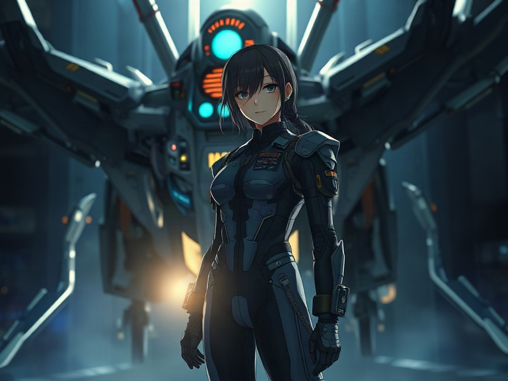 AI 王牌女機師提示詞範例：一鍵生成王牌女機師角色（附效果圖）