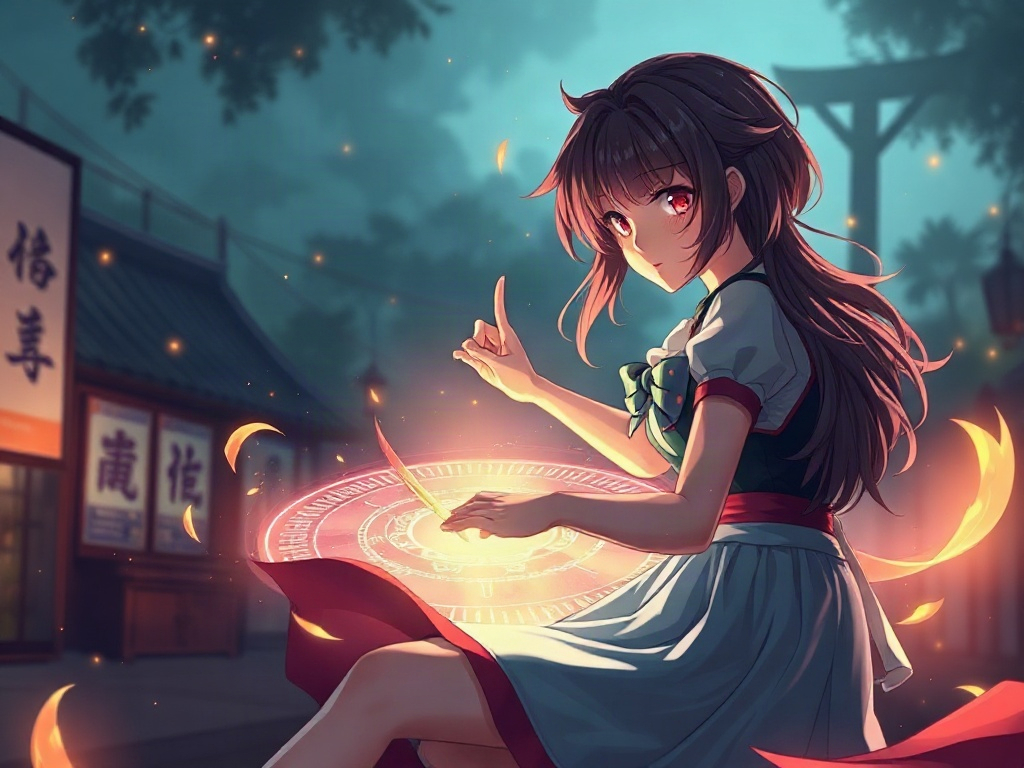 AI 少女召喚師提示詞範例：一鍵生成少女召喚師角色（附效果圖）