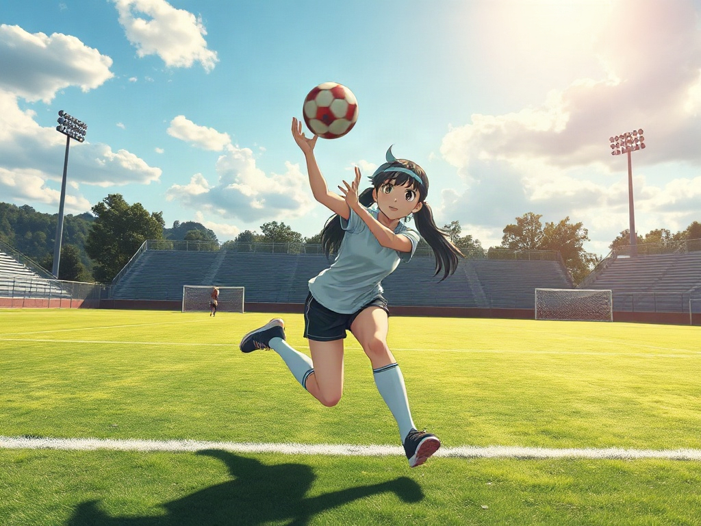 AI 運動系女孩提示詞範例：一鍵生成運動系女孩角色（附效果圖）