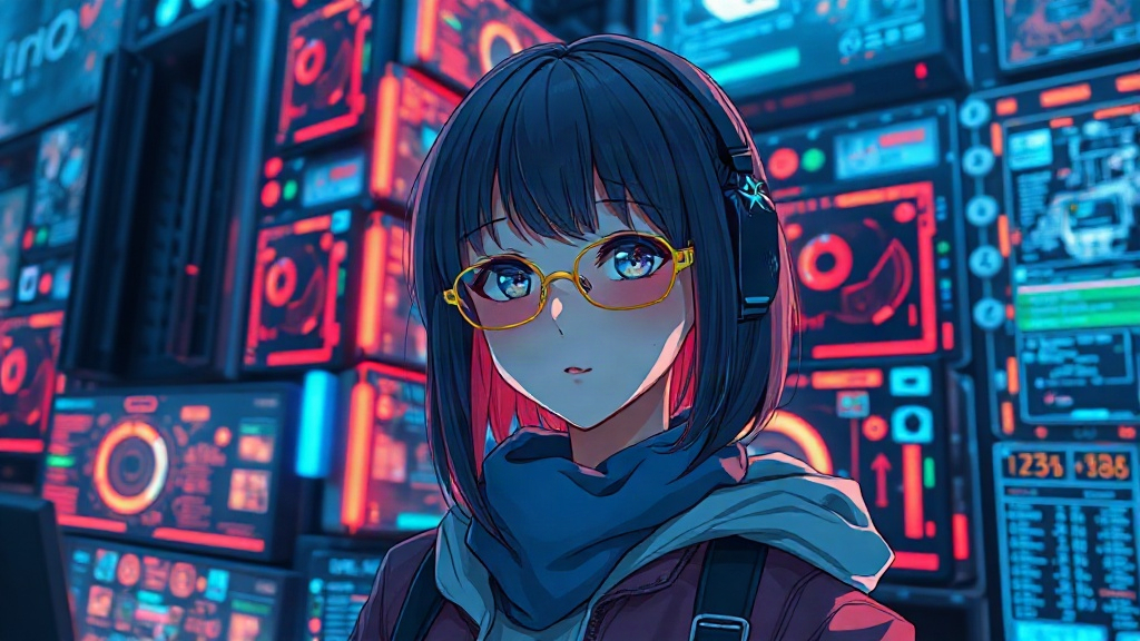 AI 駭客天才少女提示詞範例：一鍵生成駭客天才少女角色（附效果圖）