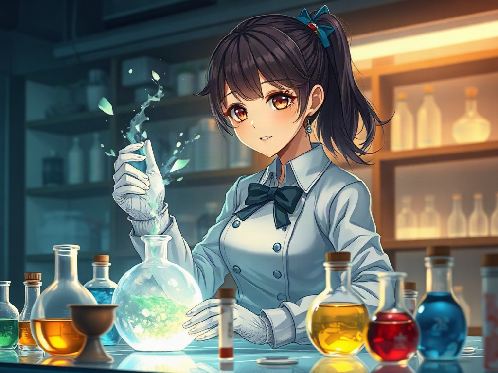 AI 少女鍊金術師提示詞範例：一鍵生成少女鍊金術師角色（附效果圖）