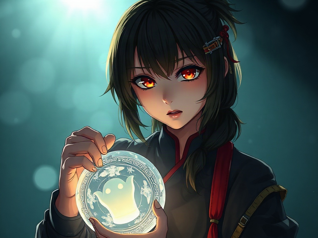 AI 驅靈師少女提示詞範例:一鍵生成驅靈師少女角色(附效果圖)