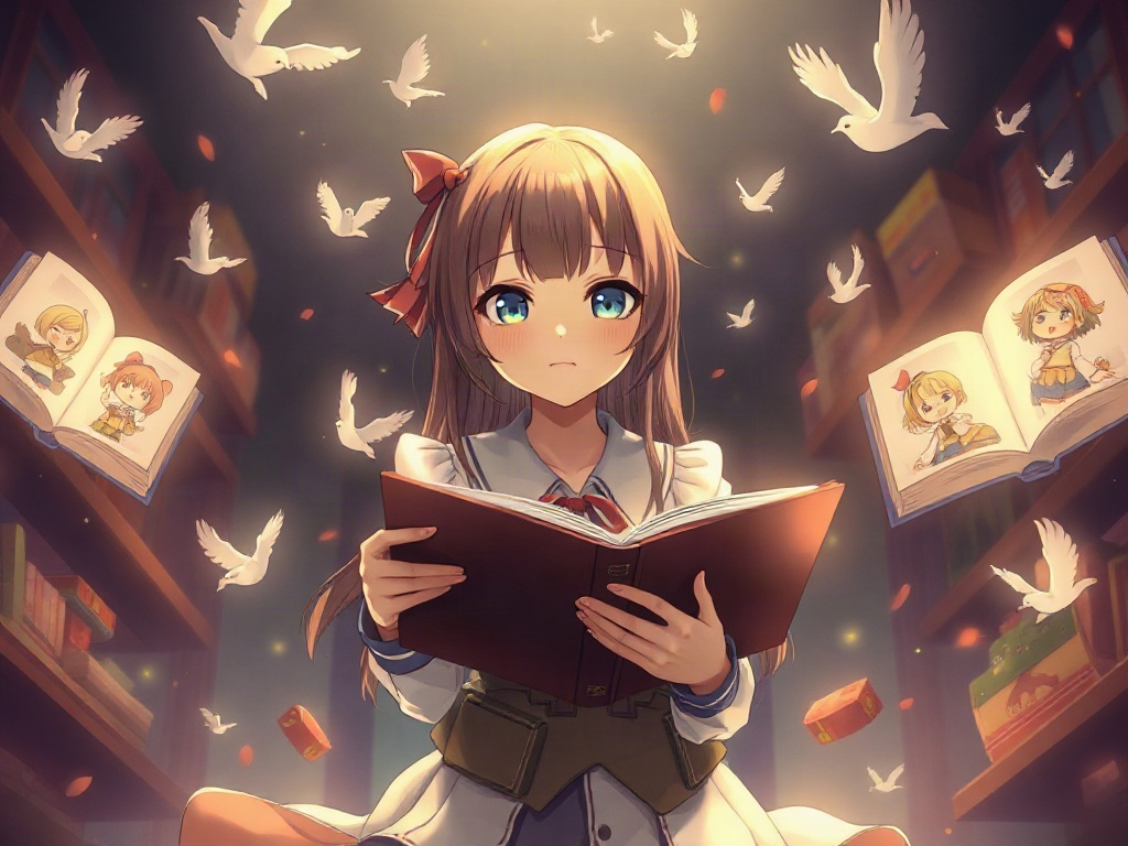 AI 童話說書少女提示詞範例：一鍵生成童話說書少女角色（附效果圖）