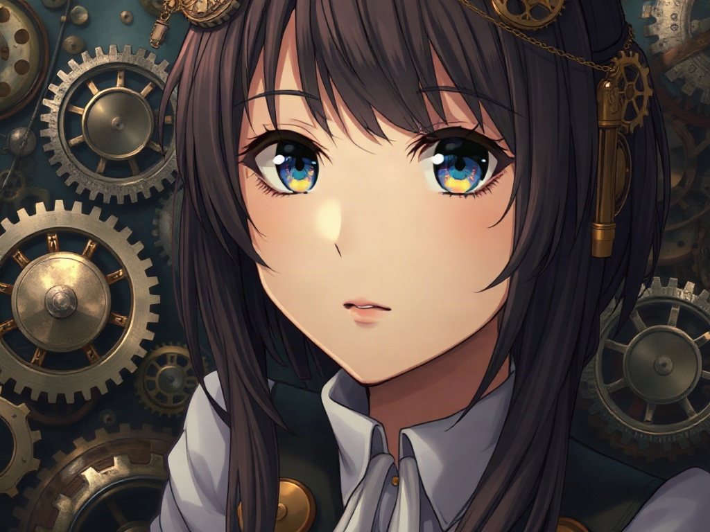 AI 機械少女發明家提示詞範例：一鍵生成機械少女發明家角色（附效果圖）