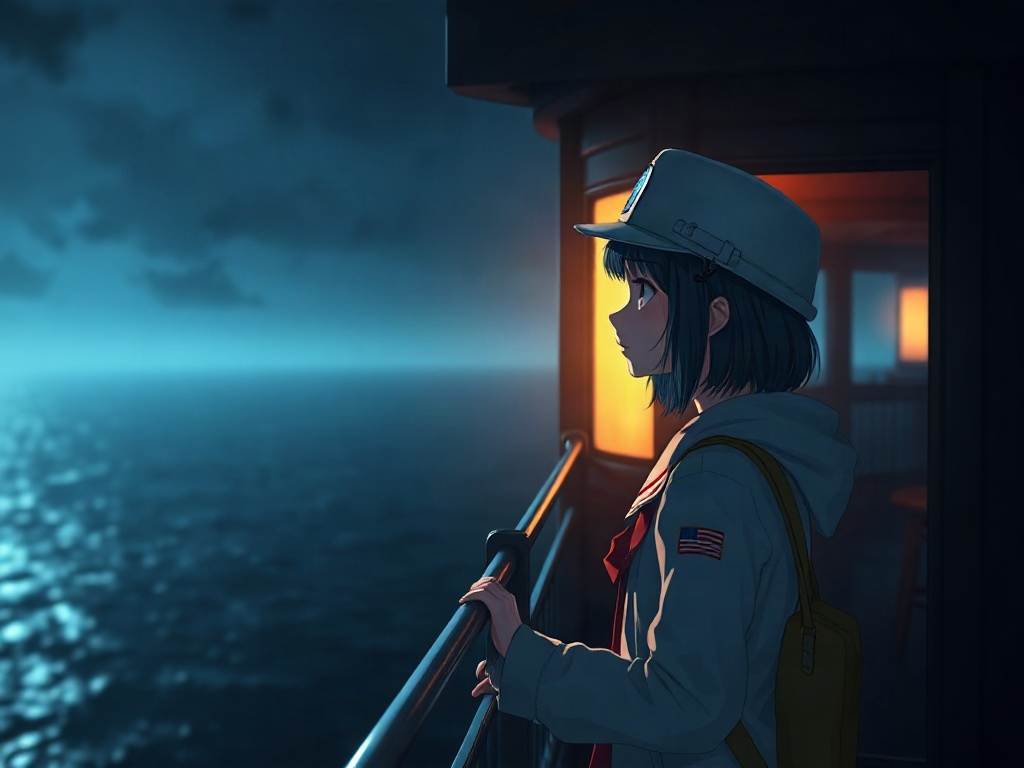 AI 燈塔看守少女提示詞範例：一鍵生成燈塔看守少女角色（附效果圖）