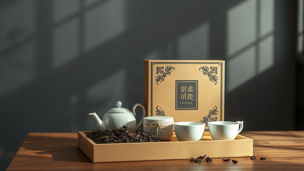 AI【茶葉禮盒】商品圖提示詞：電商情境照生成範例