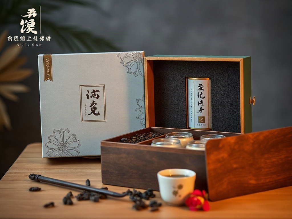 AI【茶葉禮盒】商品圖提示詞：電商情境照生成範例