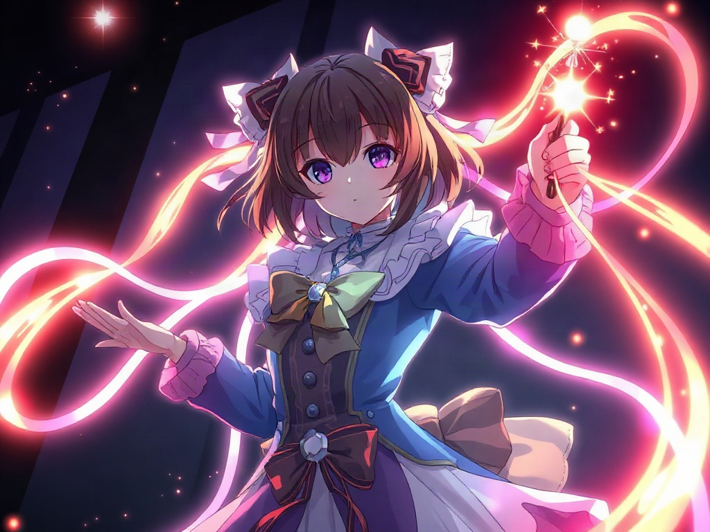 AI 魔法少女變身戰士提示詞範例：一鍵生成魔法少女變身戰士角色（附效果圖）