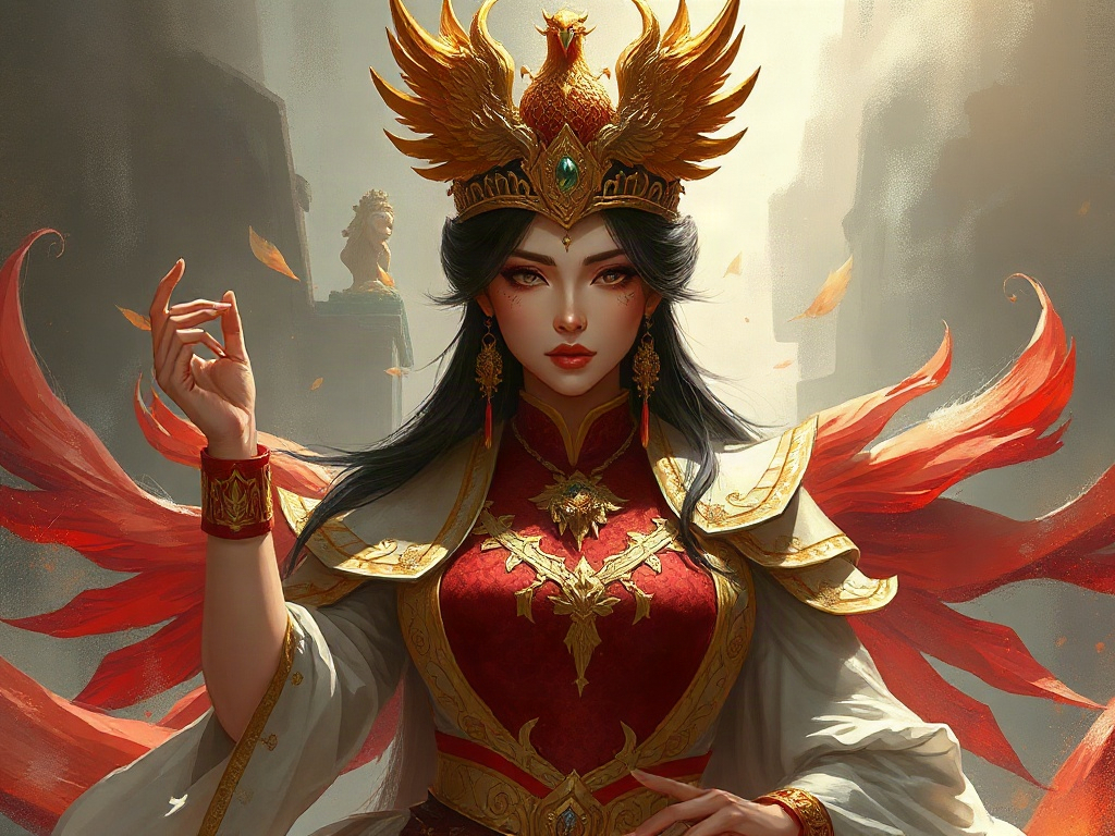 AI【武則天】異世界版角色提示詞:異世界權謀女帝角色生成範例