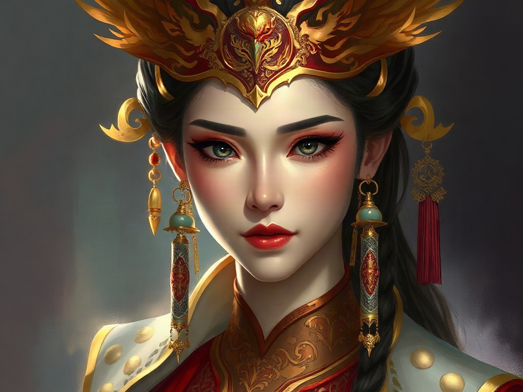 AI【武則天】異世界版角色提示詞:異世界權謀女帝角色生成範例