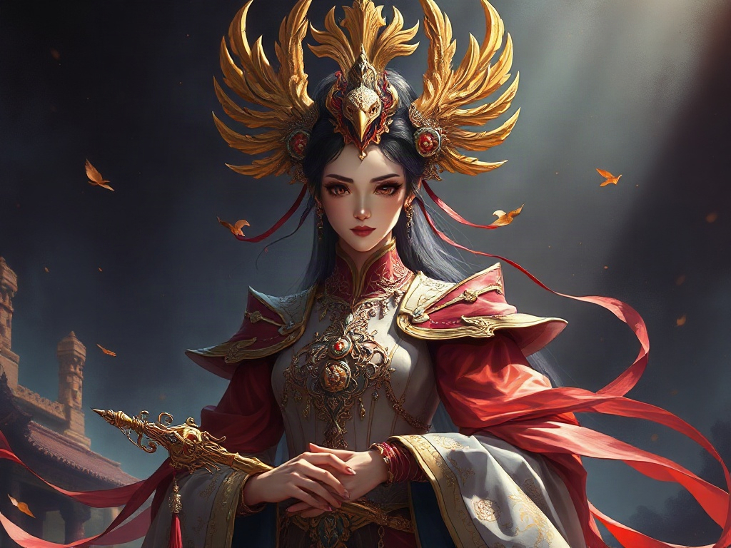 AI【武則天】異世界版角色提示詞:異世界權謀女帝角色生成範例