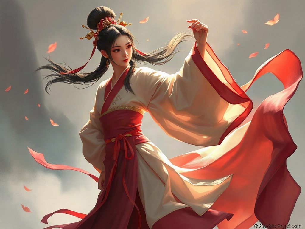 AI【楊貴妃】異世界版角色提示詞：異世界傾城妖姬角色生成範例