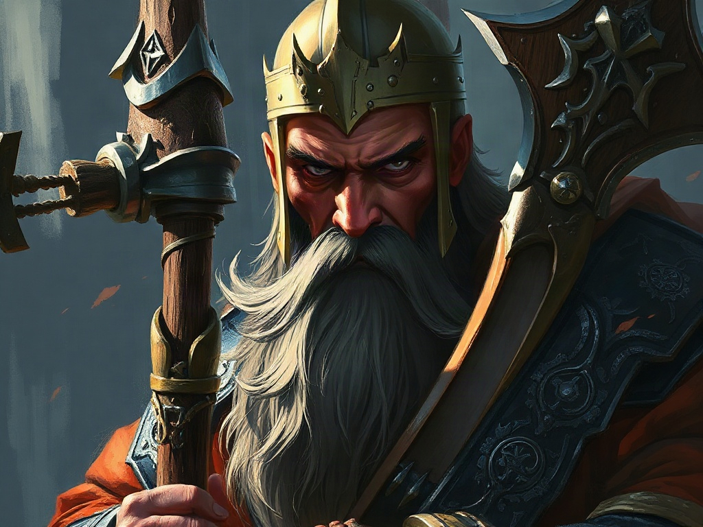 AI【關羽】異世界版角色提示詞：異世界武聖角色生成範例