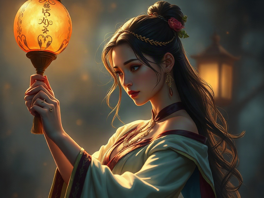 AI【貂蟬】異世界版角色提示詞：異世界連環計美人角色生成範例