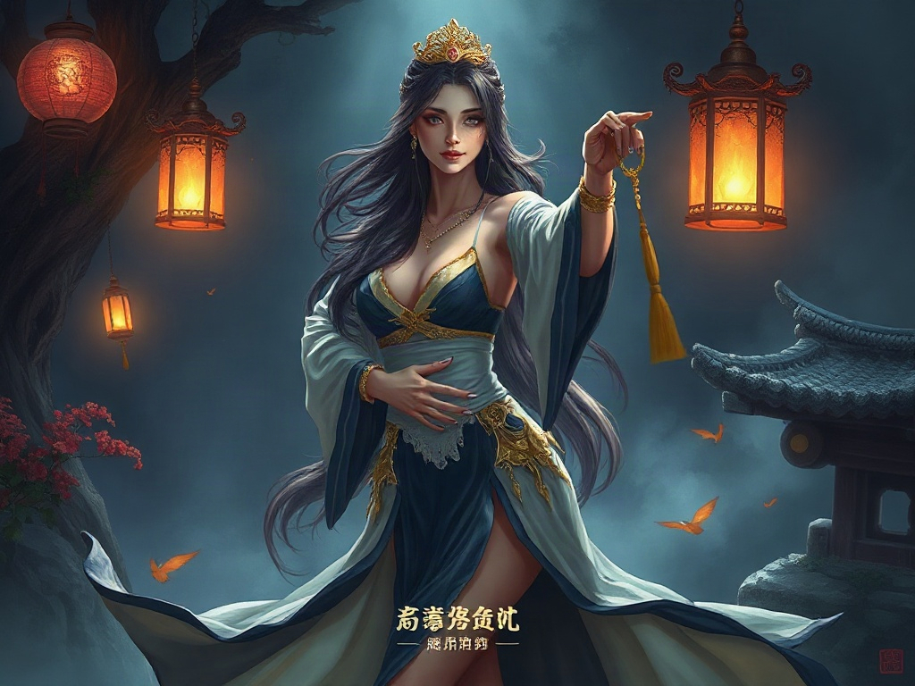 AI【貂蟬】異世界版角色提示詞：異世界連環計美人角色生成範例