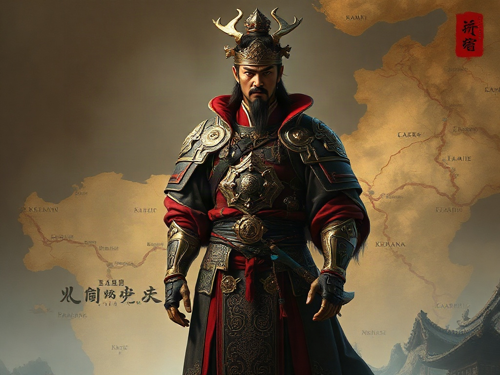 AI【漢武帝劉徹】異世界版角色提示詞：異世界雄圖霸主角色生成範例