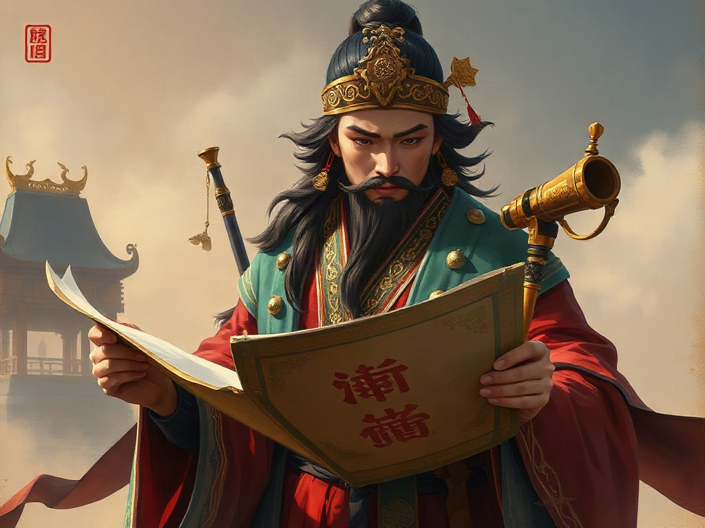 AI【康熙帝】異世界版角色提示詞：異世界千古明君角色生成範例