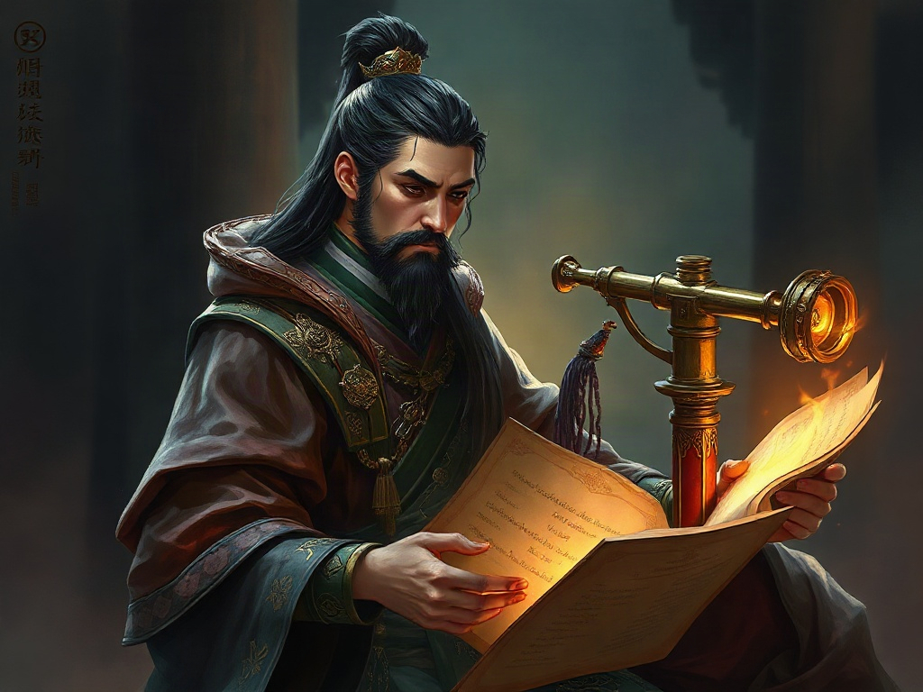 AI【康熙帝】異世界版角色提示詞：異世界千古明君角色生成範例
