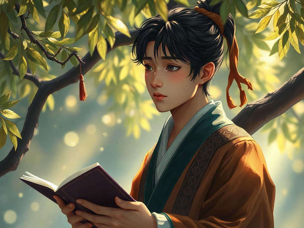 AI【白居易】異世界版角色提示詞：異世界詩者行吟角色生成範例