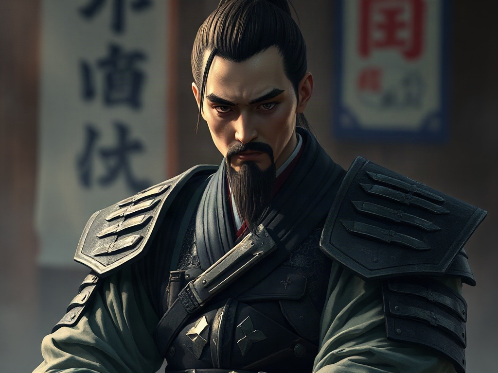 AI【德川家康】異世界版角色提示詞：異世界幕府將軍角色生成範例
