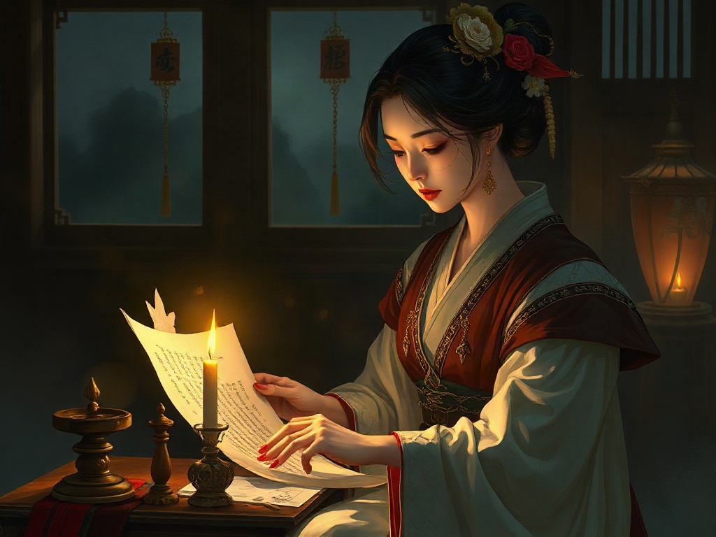 AI【紫式部】異世界版角色提示詞：異世界物語作家角色生成範例