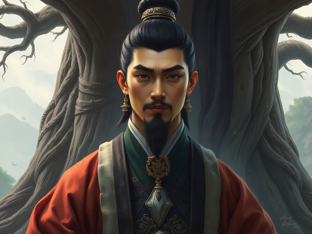 AI【檀君】異世界版角色提示詞：異世界建國始祖角色生成範例