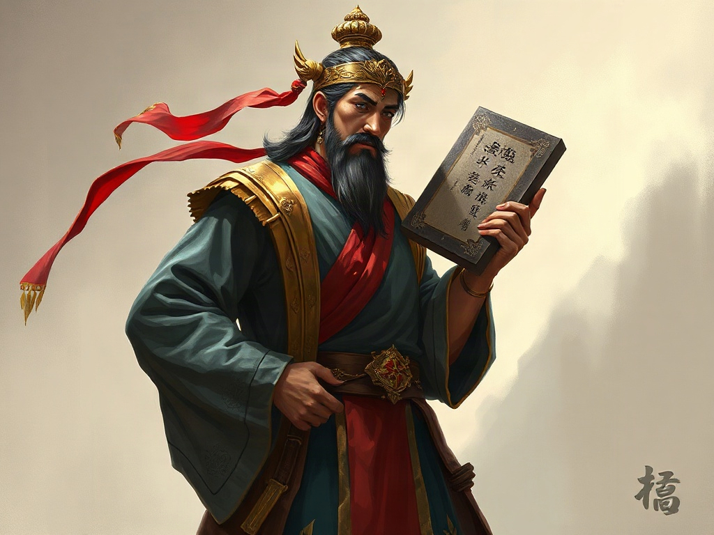 AI【蘭甘亨大帝】異世界版角色提示詞：異世界暹羅聖君角色生成範例