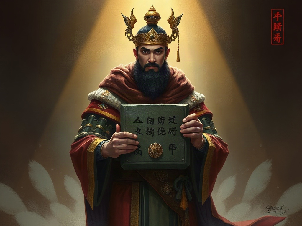AI【蘭甘亨大帝】異世界版角色提示詞：異世界暹羅聖君角色生成範例