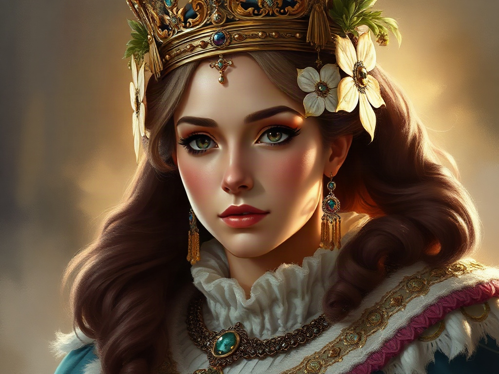 AI【凱薩琳大帝】異世界版角色提示詞：異世界強權女皇角色生成範例