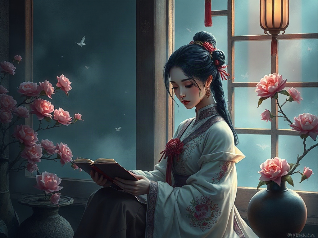 AI【李清照】異世界版角色提示詞：異世界婉約詞人角色生成範例