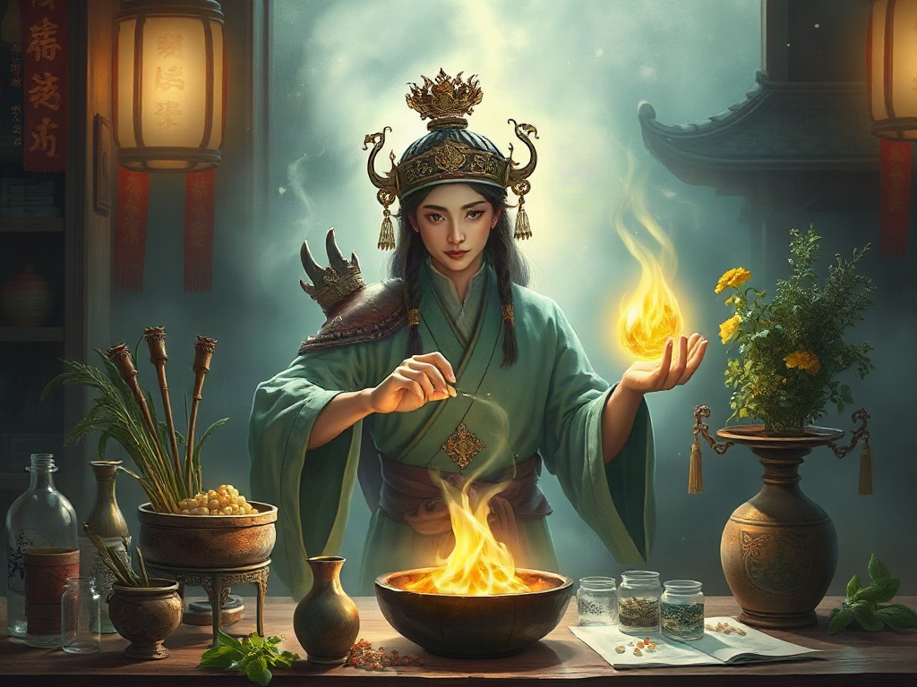 AI【華佗】異世界版角色提示詞：異世界神醫角色生成範例