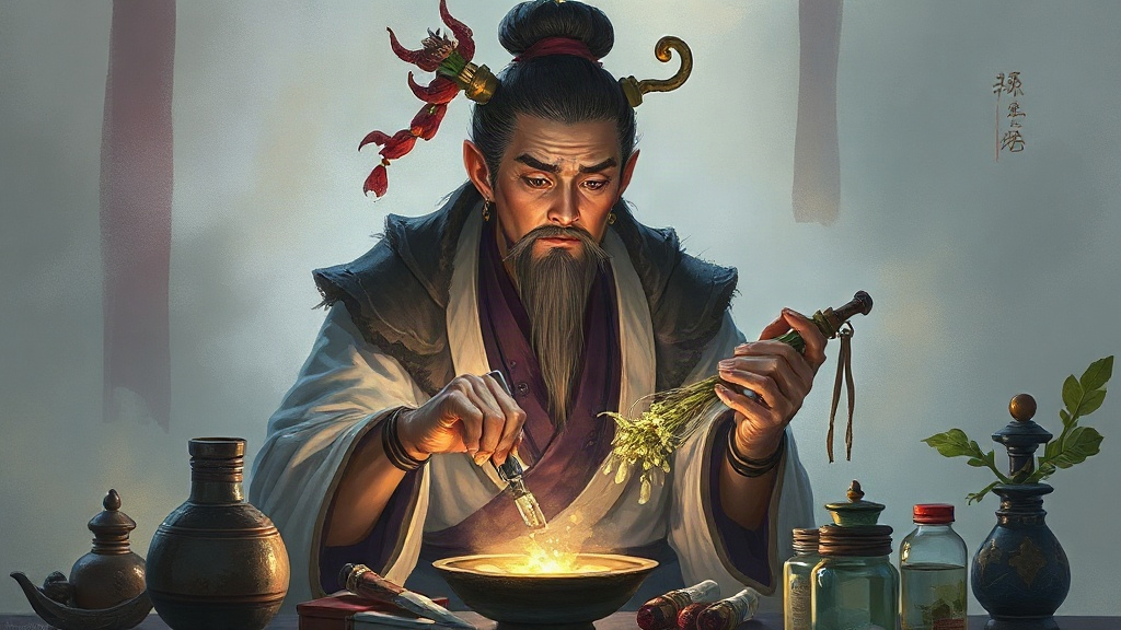 AI【華佗】異世界版角色提示詞：異世界神醫角色生成範例