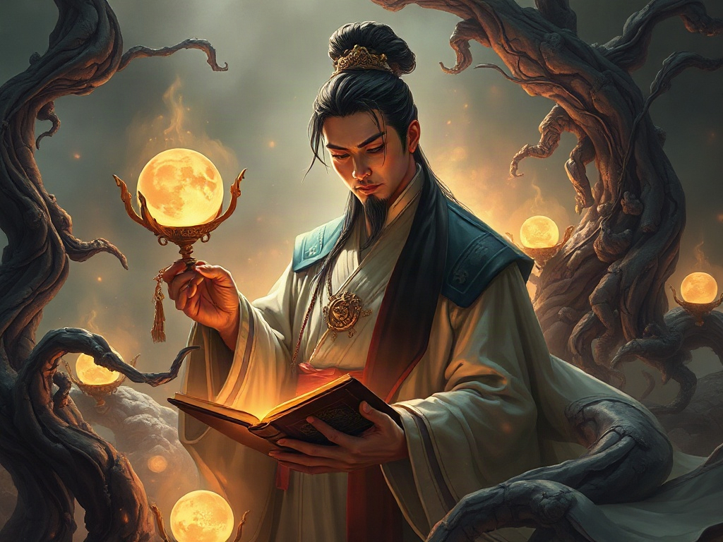 AI【李時珍】異世界版角色提示詞：異世界本草藥聖角色生成範例
