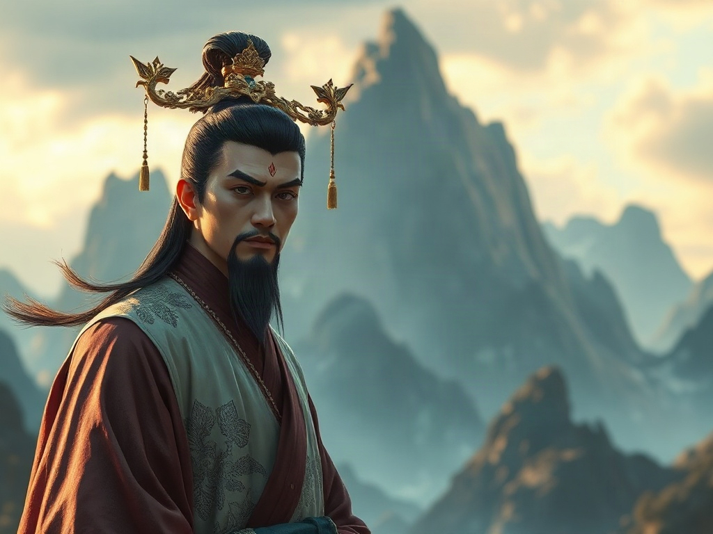 AI【黃帝】異世界版角色提示詞：異世界人文初祖角色生成範例