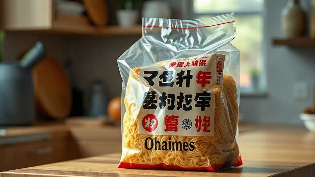 AI【袋裝泡麵】商品圖提示詞:電商情境照生成範例