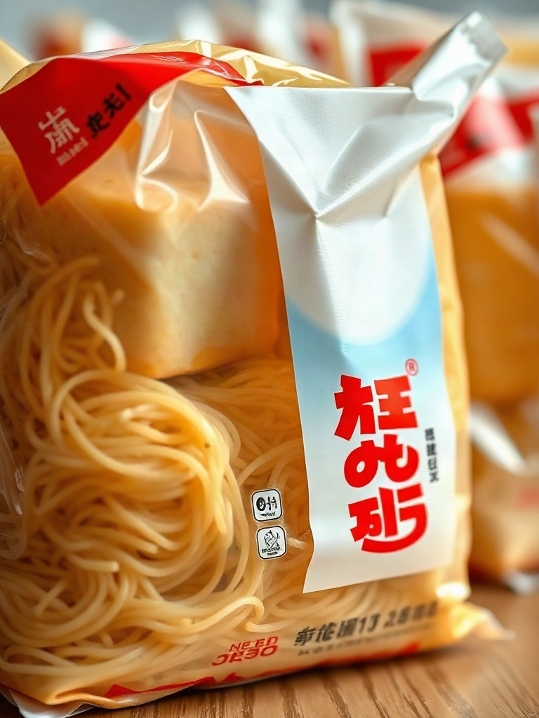 AI【袋裝泡麵】商品圖提示詞:電商情境照生成範例