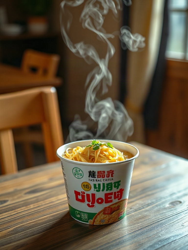 AI【泡麵杯麵】商品圖提示詞：電商情境照生成範例