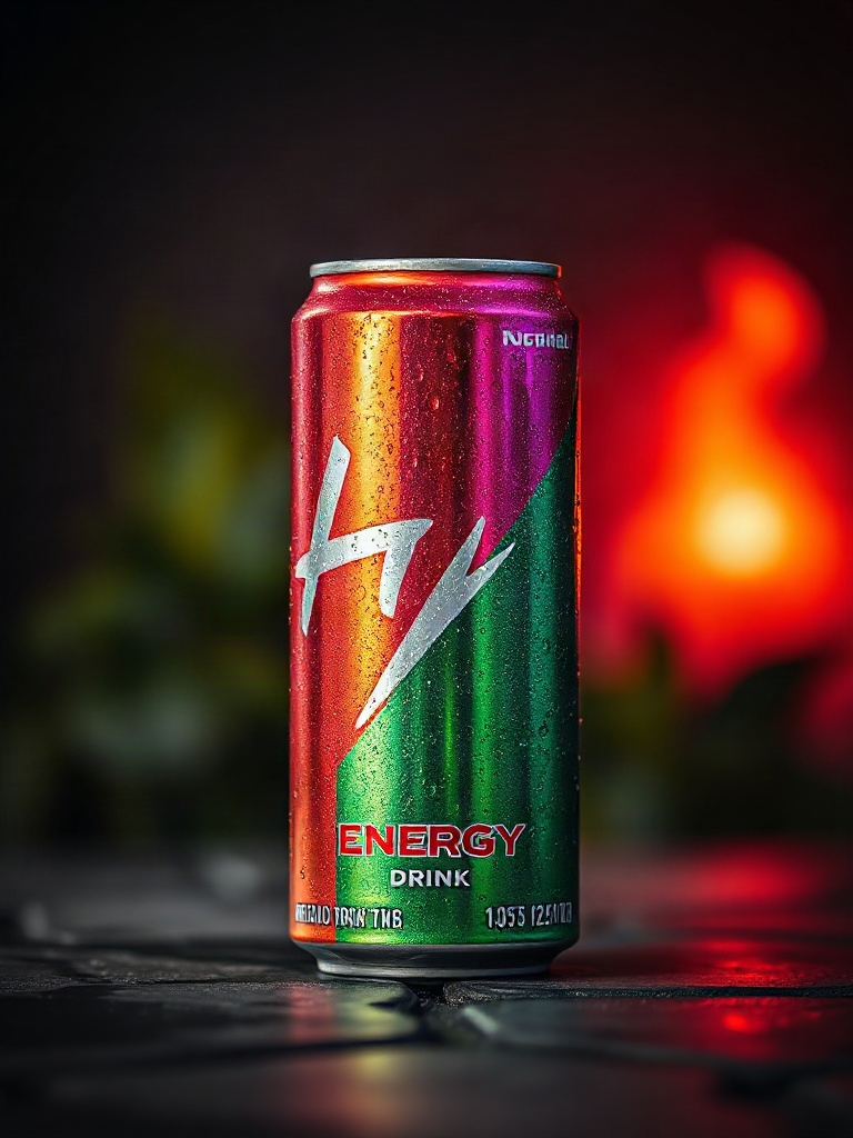 AI【能量飲料罐】商品圖提示詞：電商情境照生成範例