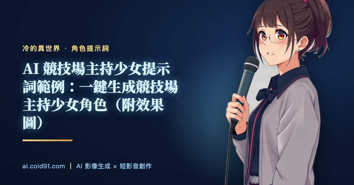 競技場主持少女