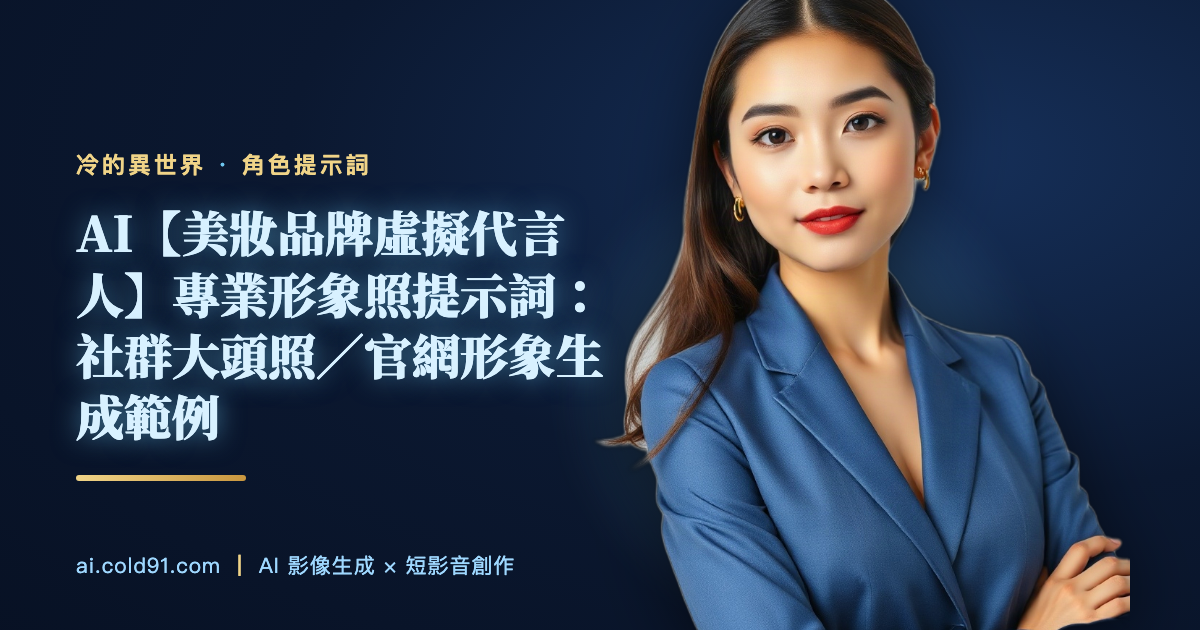美妝品牌虛擬代言人