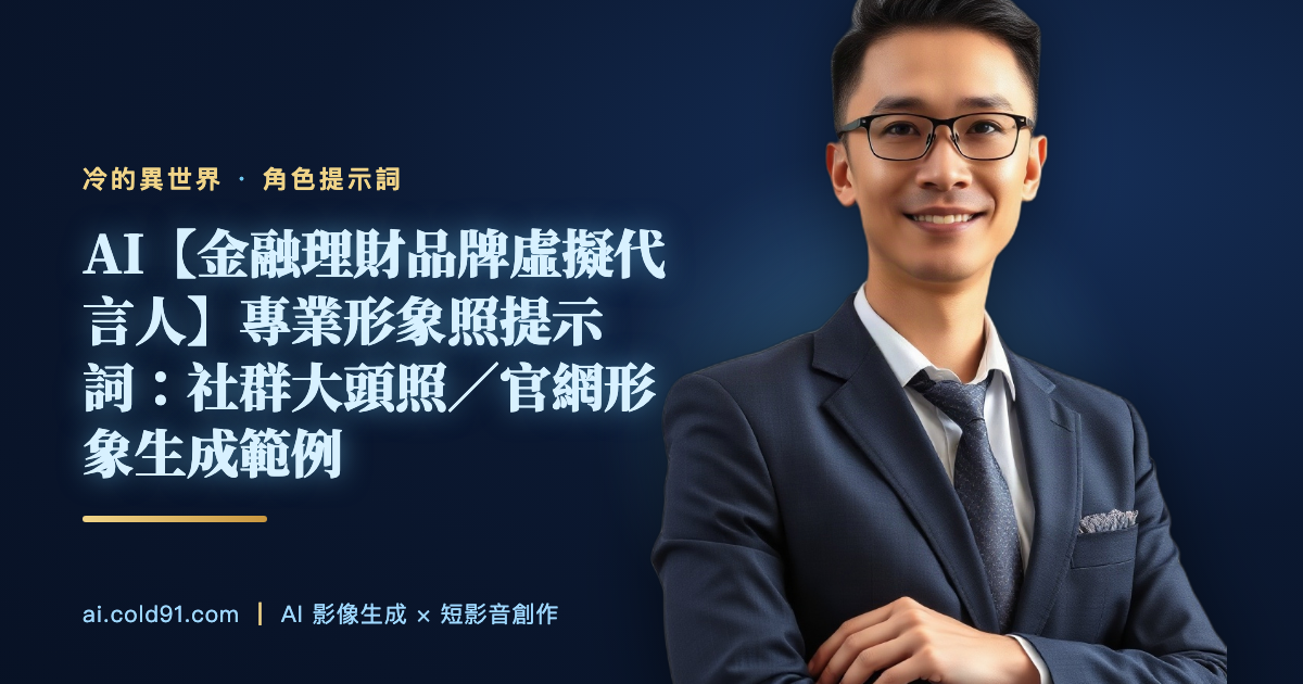 金融理財品牌虛擬代言人